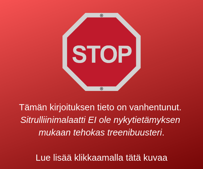 Sitrulliinimalaatti vanhentunut