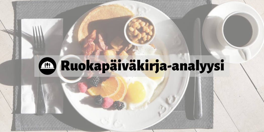 Ruokapäiväkirja-analyysi